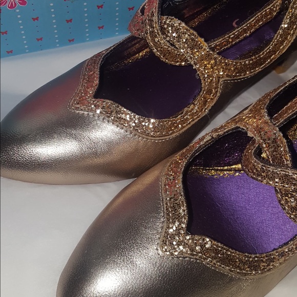 Poetic License gold dorothys dream shoes glitter Size 8 - Picture 4 of 11